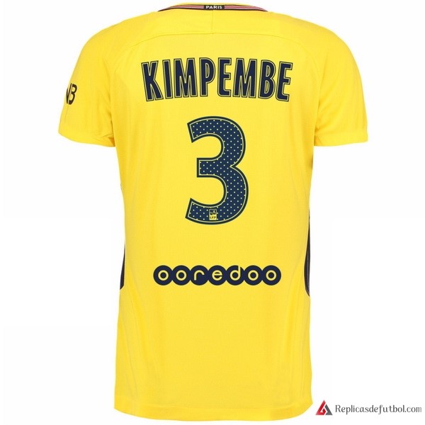 Camiseta Paris Saint Germain Segunda equipación Kimpembe 2017-2018